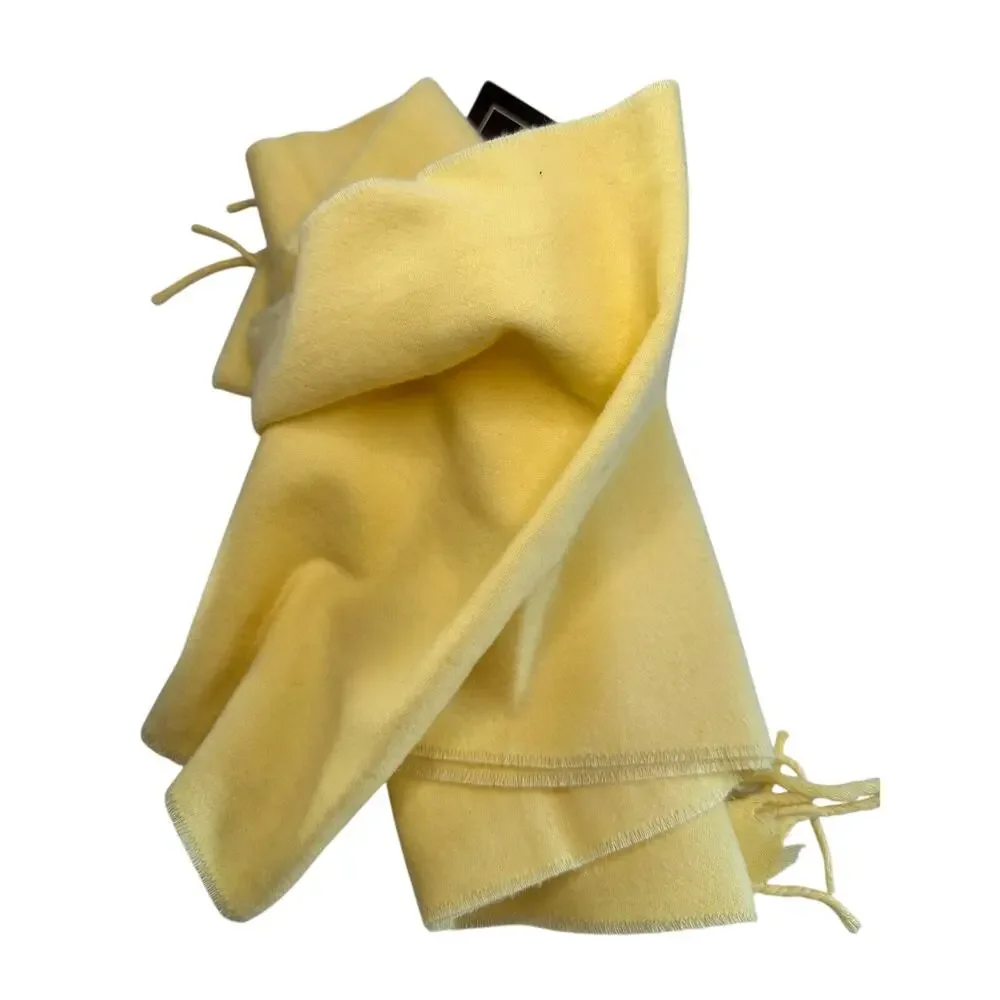 Christian Dior Yellow Monsieur Men's Cashmaire (Acrylic) Scarf (France) RN 61486